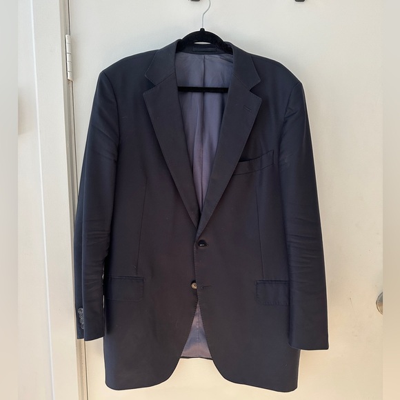 Suit Supply Navy Blue Blazer, Pure Wool from VITALE BARBERIS CANONICO, 46R - Picture 1 of 8